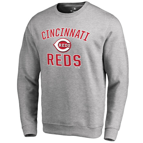 Cincinnati Reds Victory Arch Pullover Sweatshirt - Ash