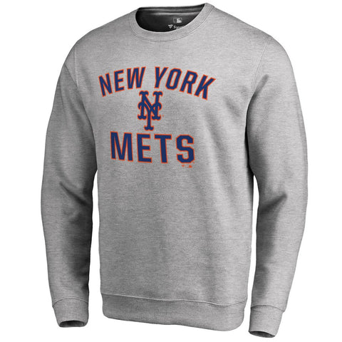 New York Mets Victory Arch Pullover Sweatshirt - Ash