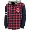 Boston Red Sox Flannel Hooded Jacket - Navy