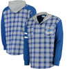 Kansas City Royals Flannel Hooded Jacket - Royal