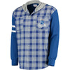 Kansas City Royals Flannel Hooded Jacket - Royal