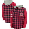 St. Louis Cardinals Flannel Hooded Jacket - Red