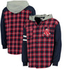 Boston Red Sox Flannel Hooded Jacket - Navy