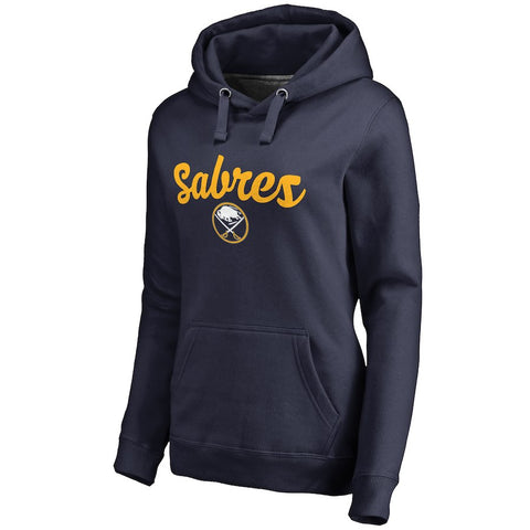 Buffalo Sabres Women's Free Hand Pullover Hoodie - Navy