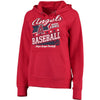 Los Angeles Angels 5th & Ocean by New Era Women's Raw Edges & Pouch Raglan Pullover Hoodie - Red