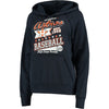 Houston Astros 5th & Ocean by New Era Women's Raw Edges & Pouch Raglan Pullover Hoodie - Navy
