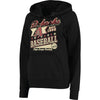 Arizona Diamondbacks 5th & Ocean by New Era Women's Raw Edges & Pouch Raglan Pullover Hoodie - Black