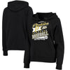 Pittsburgh Pirates 5th & Ocean by New Era Women's Raw Edges & Pouch Raglan Pullover Hoodie - Black