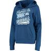 Kansas City Royals 5th & Ocean by New Era Women's Raw Edges & Pouch Raglan Pullover Hoodie - Royal