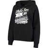 Chicago White Sox 5th & Ocean by New Era Women's Raw Edges & Pouch Raglan Pullover Hoodie - Black
