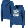 Los Angeles Dodgers 5th & Ocean by New Era Women's Raw Edges & Pouch Raglan Pullover Hoodie - Royal