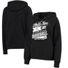 Chicago White Sox 5th & Ocean by New Era Women's Raw Edges & Pouch Raglan Pullover Hoodie - Black