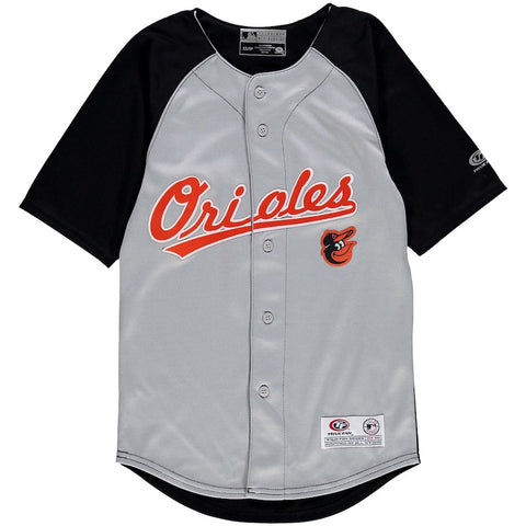 Baltimore Orioles Stitches Youth Double Play Jersey - Gray/Black