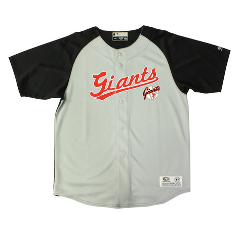 San Francisco Giants Stitches Youth Double Play Jersey - Gray/Black