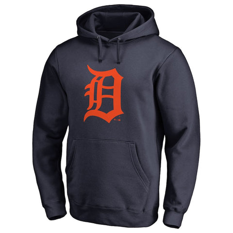 Detroit Tigers Team Color Primary Logo Pullover Hoodie