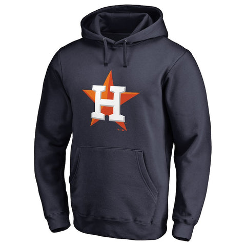 Houston Astros Team Color Primary Logo Pullover Hoodie