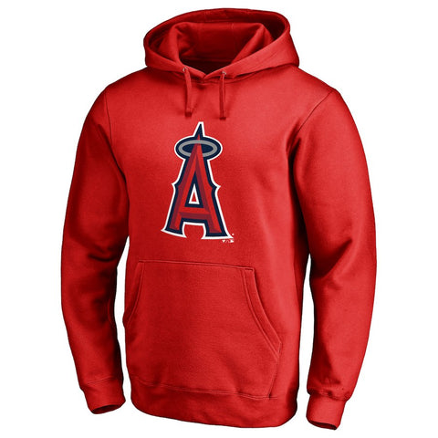 Los Angeles Angels Team Color Primary Logo Pullover Hoodie