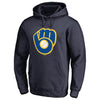 Milwaukee Brewers Secondary Color Primary Logo Pullover Hoodie