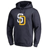 San Diego Padres Secondary Color Primary Logo Pullover Hoodie - Ash