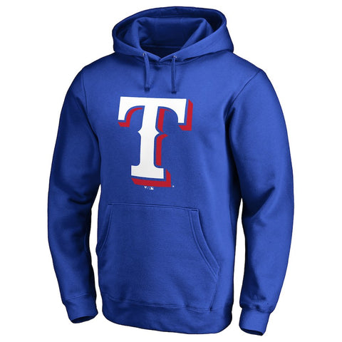 Texas Rangers Team Color Primary Logo Pullover Hoodie