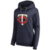 Minnesota Twins Women's Secondary Color Primary Logo Pullover Hoodie