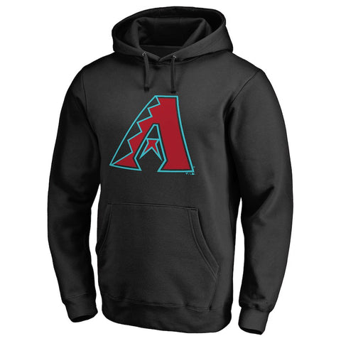 Arizona Diamondbacks Secondary Color Primary Logo Pullover Hoodie