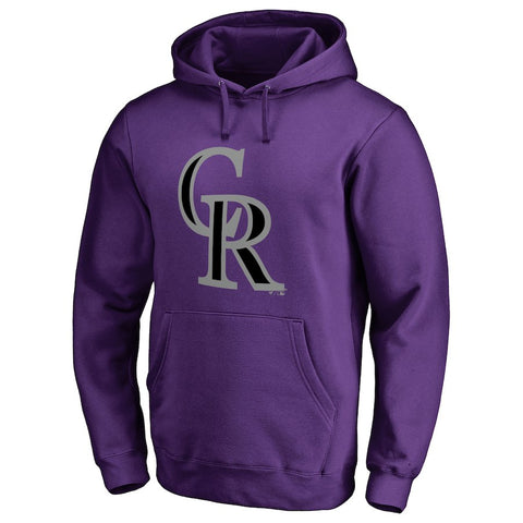 Colorado Rockies Secondary Color Primary Logo Pullover Hoodie