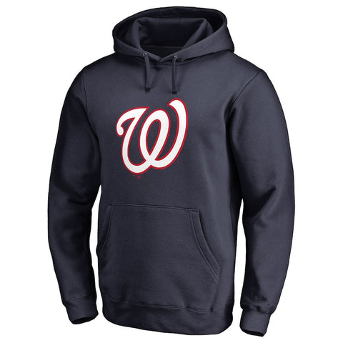 Washington Nationals Secondary Color Primary Logo Pullover Hoodie