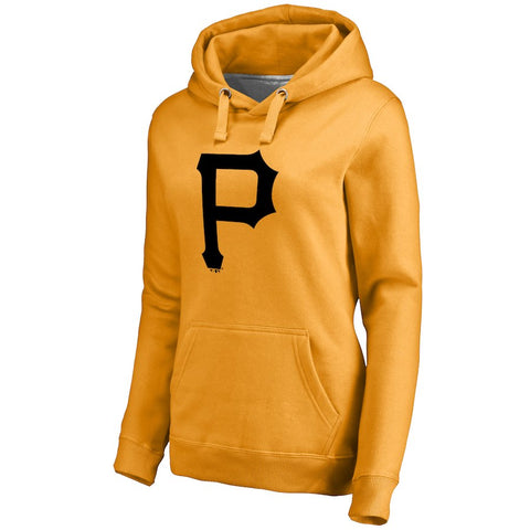 Pittsburgh Pirates Women's Secondary Color Primary Logo Pullover Hoodie