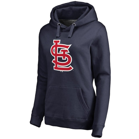 St. Louis Cardinals Women's Secondary Color Primary Logo Pullover Hoodie