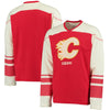 Calgary Flames CCM Applique Long Sleeve T-Shirt - Red