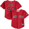 Mookie Betts Boston Red Sox Majestic Toddler Alternate Official Cool Base Player Jersey - Red