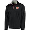 Calgary Flames Reebok Center Ice Quarter-Zip Speedwick Pullover Jacket - Black