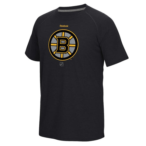 Boston Bruins Reebok Center Ice TNT Logo Reflect Supremium Speedwick T-Shirt - Black
