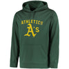 Oakland Athletics Majestic Big & Tall Distressed Hoodie - Green