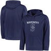 Seattle Mariners Majestic Big & Tall Distressed Hoodie - Navy