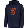 Detroit Tigers Majestic Big & Tall Distressed Hoodie - Navy
