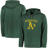 Oakland Athletics Majestic Big & Tall Distressed Hoodie - Green