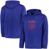Chicago Cubs Majestic Big & Tall Distressed Hoodie - Royal