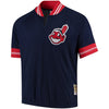Joe Carter Cleveland Indians Mitchell & Ness Cooperstown Collection Mesh Batting Practice Quarter-Zip Jersey - Navy