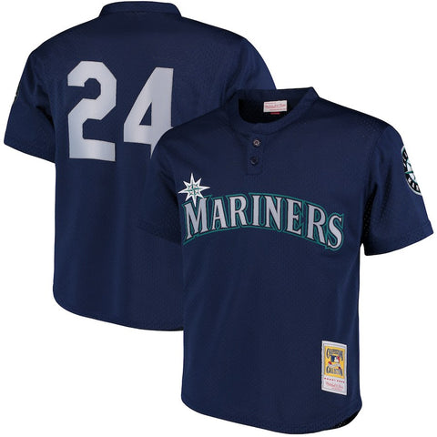 Ken Griffey Jr. Seattle Mariners Mitchell & Ness Cooperstown Collection Mesh Batting Practice Jersey