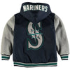 Seattle Mariners JH Design Youth Reversible Hooded Jacket - Navy/Gray