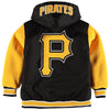 Pittsburgh Pirates JH Design Youth Reversible Hooded Jacket - Black/Yellow