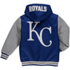 Kansas City Royals JH Design Youth Reversible Hooded Jacket - Royal/Gray