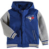 Toronto Blue Jays JH Design Youth Reversible Hooded Jacket - Royal/Gray