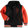 San Francisco Giants JH Design Youth Reversible Hooded Jacket - Black/Orange