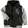 Chicago White Sox JH Design Youth Reversible Hooded Jacket - Black/Gray