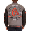 Baltimore Orioles JH Design MLB Reversible Commemorative Melton Jacket - Heathered Gray