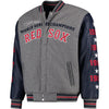 Boston Red Sox JH Design MLB Reversible Commemorative Melton Jacket - Heathered Gray