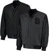 St. Louis Cardinals JH Designs MLB Reversible Wool Jacket - Heathered Charcoal